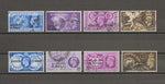 BAHRAIN 1948/49 SG 63/70 USED Cat £31