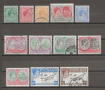 ST KITTS & NEVIS 1938/50 SG 68a/77f USED Cat £60