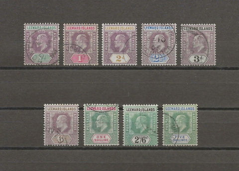 LEEWARD ISLANDS 1902 SG 20/28 USED Cat £225