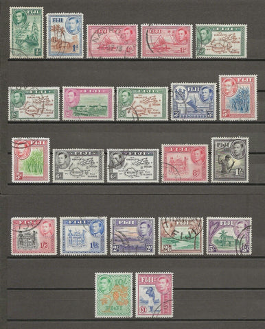 FIJI 1938/55 SG 249/66b USED Cat £140