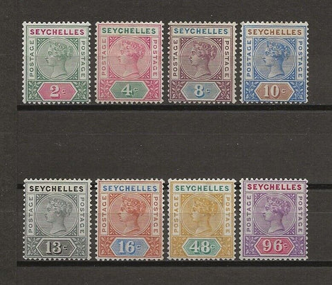 SEYCHELLES 1890/92 SG 1/8 MINT Cat £190