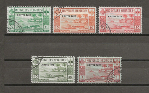 NEW HEBRIDES/FRENCH 1938 SG FD65/9 USED Cat £350