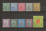 MONTSERRAT 1908/14 SG 35/47 MINT Cat £170