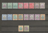 ST KITTS & NEVIS 1905/18 SG 11/21 MINT Cat £315