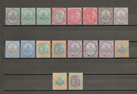 ST KITTS & NEVIS 1905/18 SG 11/21 MINT Cat £315