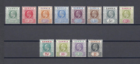 GAMBIA 1904/06 SG 57/68 MINT Cat £300