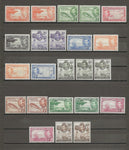 CAYMAN ISLANDS 1938/48 SG 115/26a MINT Cat £197