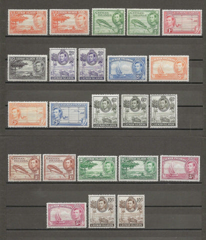 CAYMAN ISLANDS 1938/48 SG 115/26a MINT Cat £197