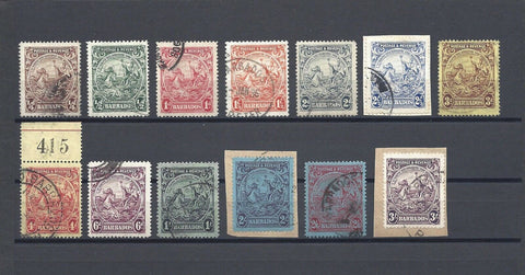 BARBADOS 1925/35 SG 229/39 USED Cat £90