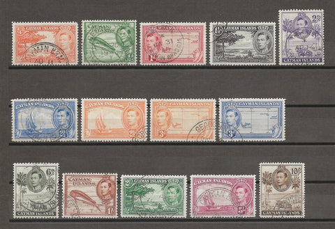 CAYMAN ISLANDS 1938/48 SG 115/26a USED Cat £45