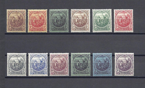 BARBADOS 1921/24 SG 213/28 MINT Cat £100