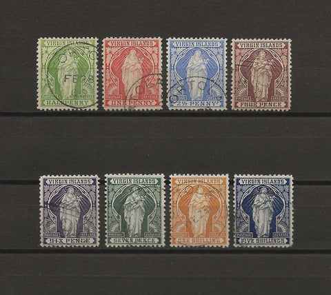 BRITISH VIRGIN ISLANDS 1899 SG 43/50 USED Cat £160