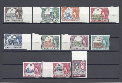 BASUTOLAND 1954/58 SG 43/53 MNH Cat £110