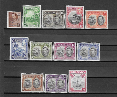 GRENADA 1937/50 SG 152/163e MINT CAT £80