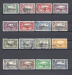 SIERRA LEONE 1938/44 SG 188/200 USED Cat £80