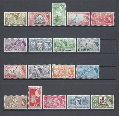 BERMUDA 1953/62 SG 135/50 MNH Cat £130