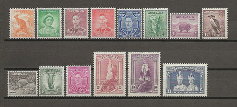 AUSTRALIA 1937/49 SG 164/78 MNH Cat £250