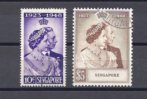 SINGAPORE 1948 SG 31/2 USED Cat £51