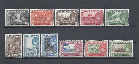 MALAYA/KEDAH 1957 SG 92/102 MNH Cat £120