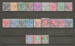 MALAYA/KELANTAN 1951/55 SG 61/81 USED Cat £200