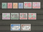 ST KITTS & NEVIS 1938/50 SG 68a/77f MNH Cat £85