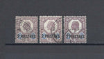 BRITISH LEVANT 1905 SG 14, 14a, 14ab USED Cat £17