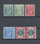 BECHUANALAND 1904/13 SG 66/71 MINT Cat £140