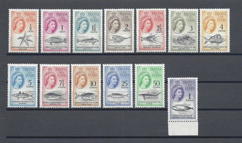 TRISTAN DA CUNHA 1961 SG 42/54 MNH Cat £90