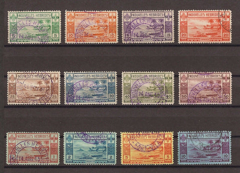 NEW HEBRIDES 1938 SG F53/64 USED Cat £350