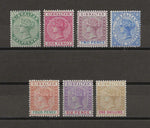 GIBRALTAR 1898 SG 39/45 MINT Cat £190