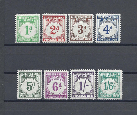 GILBERT & ELLICE ISLANDS 1940 SG D1/8 MNH Cat £180