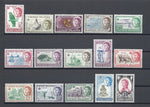 CAYMAN ISLANDS 1962/64 SG 165/79 MNH Cat £95