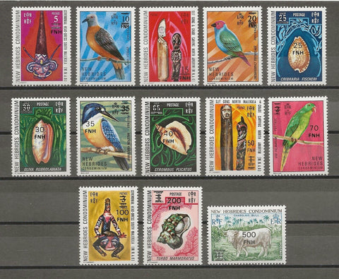 NEW HEBRIDES 1977 SG 220/32 MNH Cat £26