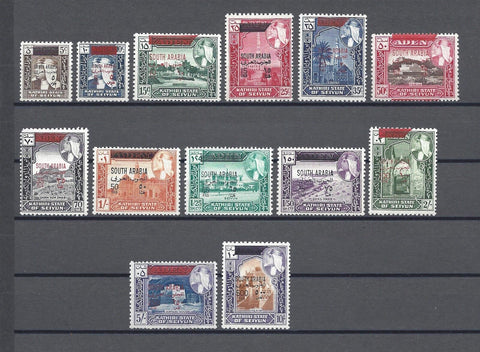 SOUTH ARABIAN FEDERATION/SEIYUN 1966 SG 42/54 MNH Cat £48