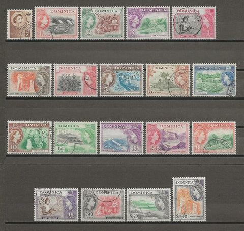 DOMINICA 1954/62 SG 140/58 USED Cat £60