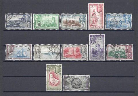 BARBADOS 1950 SG 271/82 USED Cat £75