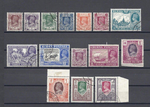 BURMA 1946 SG 51/63 USED Cat £120