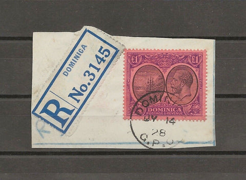 DOMINICA 1923/33 SG 91 USED Cat £350