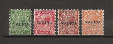 NAURU 1916/23 SG 13/16 USED Cat £200