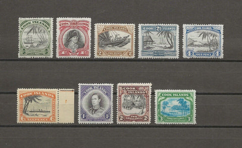 COOK ISLANDS 1944/46 SG 137/45 MNH Cat £95