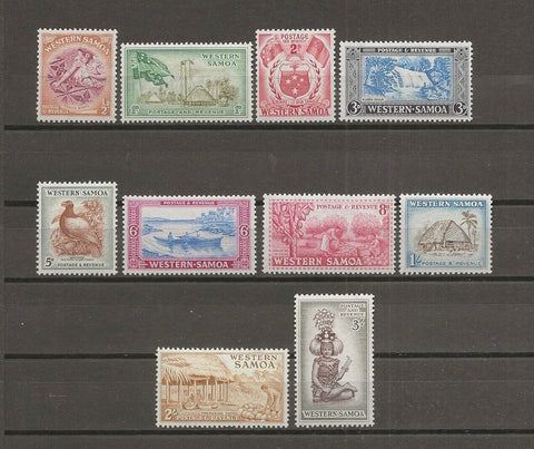 WESTERN SAMOA 1952 SG 219/28 MNH Cat £26