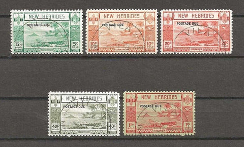 NEW HEBRIDES 1938 SG D6/10 USED Cat £325