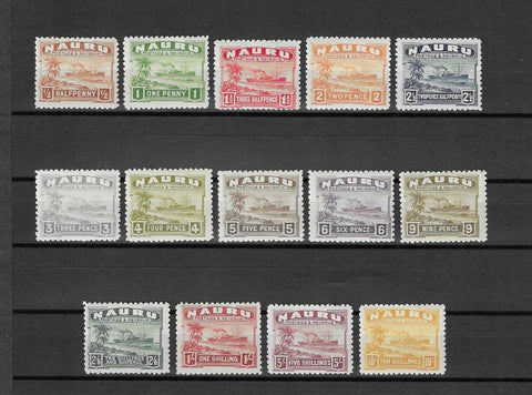 NAURU 1924/48 SG 26a/39a MINT Cat £225