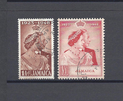 JAMAICA 1948 SG 143/4 USED Cat £75.10