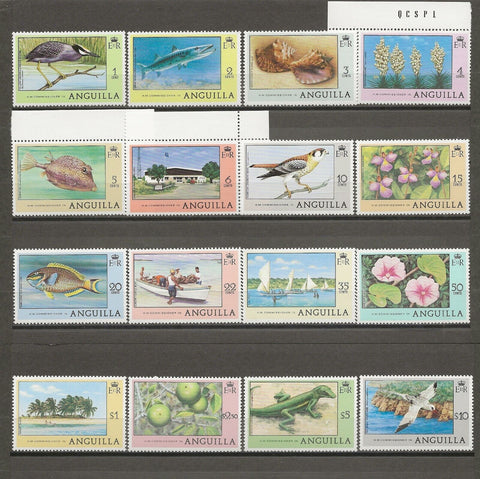 ANGUILLA 1977/78 SG 274/89 MNH Cat £30