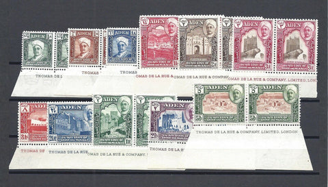 ADEN/HADHRAMAUT 1942/6 SG 1/11 MNH Cat £140