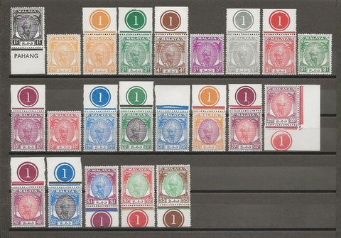 MALAYA/PAHANG 1950/6 SG 53/73  MNH Cat £120