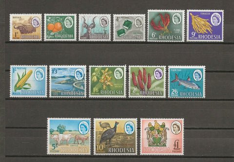 RHODESIA 1966 SG 374/87 MNH Cat £13