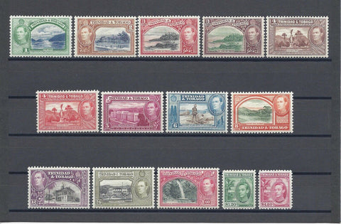 TRINIDAD & TOBAGO 1938/44 SG 246/56 MINT Cat £130