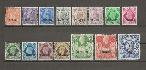 MOROCCO AGENCIES/TANGIER 1949 SG 261/75 USED Cat £325